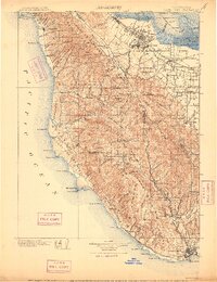 Santa Cruz 1902 topographic map thumbnail