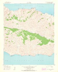 Santa Cruz Island B 1943 topographic map preview