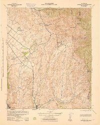 Santiago Peak 1942 topographic map thumbnail