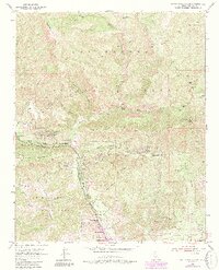Santa Paula Peak 1951 topographic map thumbnail