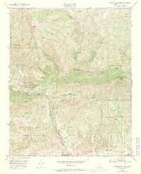 Santa Paula Peak 1951 topographic map thumbnail