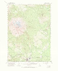 Shasta 1954 topographic map thumbnail