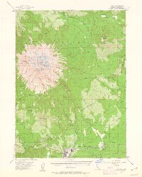 Shasta 1954 topographic map thumbnail