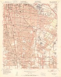 South gate 1952 topographic map thumbnail