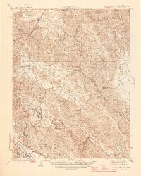 St. Helena 1945 topographic map thumbnail