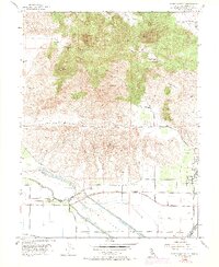 Sutter Buttes 1954 topographic map thumbnail