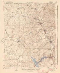 Sutter Creek 1944 topographic map thumbnail