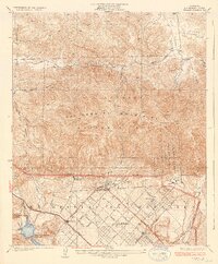 Sylmar 1935 topographic map thumbnail