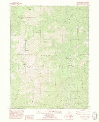 Thurston Peaks 1982 topographic map thumbnail