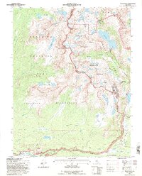 Tioga Pass 1994 topographic map thumbnail