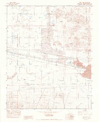 Troy Lake 1982 topographic map thumbnail