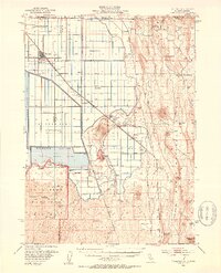 Tulelake 1951 topographic map thumbnail