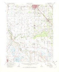 Turlock 1962 topographic map thumbnail