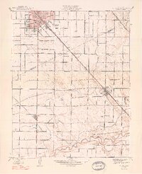Turlock 1948 topographic map thumbnail