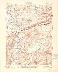 Tuscan Buttes 1947 topographic map thumbnail