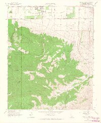 Tehachapi South 1966 topographic map thumbnail