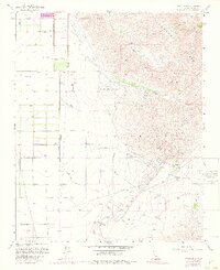 Tejon Hills 1955 topographic map thumbnail