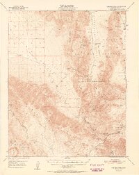 Ubehebe Peak 1951 topographic map thumbnail