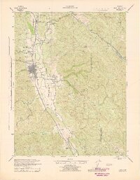 Ukiah 1944 topographic map thumbnail