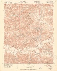 Val Verde 1952 topographic map thumbnail