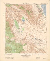 Vallecito 1943 topographic map thumbnail