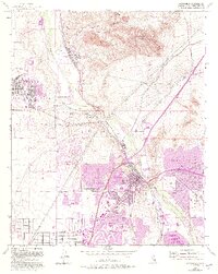 Victorville 1956 topographic map thumbnail