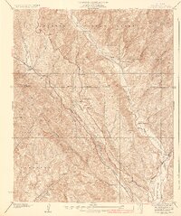Violin Canyon 1937 topographic map thumbnail