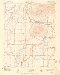 Wahtoke 1950 topographic map thumbnail
