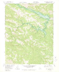 Warm Springs Dam 1978 topographic map thumbnail