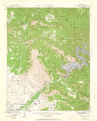 Watts Valley 1942 topographic map thumbnail