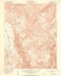 Waucoba Mtn. 1951 topographic map thumbnail