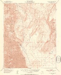 Waucoba Wash 1951 topographic map preview