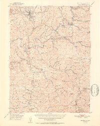 Weaverville 1952 topographic map thumbnail