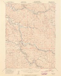 Weott 1951 topographic map preview