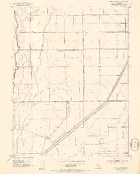West of Biggs 1952 topographic map preview
