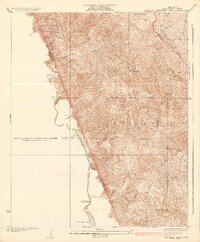 Whitaker Peak 1935 topographic map thumbnail