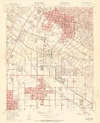 Whittier 1951 topographic map thumbnail