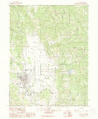 Willits 1991 topographic map thumbnail