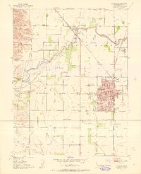 Woodland 1952 topographic map thumbnail