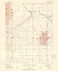 Woodland 1952 topographic map thumbnail