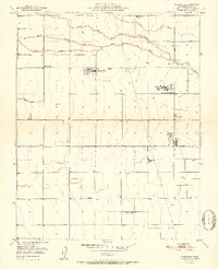 Woodville 1951 topographic map thumbnail