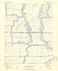 Woodward Island 1952 topographic map thumbnail