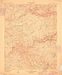 Yosemite 1903 topographic map thumbnail