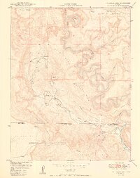 Anderson Mesa 1950 topographic map thumbnail