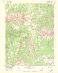 Anthracite Range 1961 topographic map thumbnail