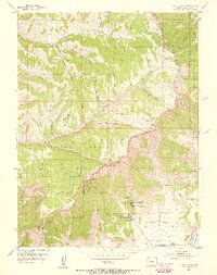 Anvil Points 1952 topographic map thumbnail