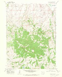 Bakers Peak 1969 topographic map thumbnail