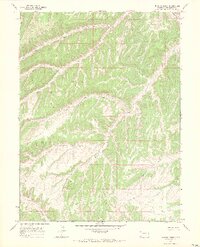 Barcus Creek 1966 topographic map thumbnail