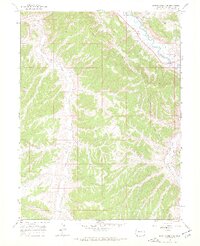 Barcus Creek SE 1966 topographic map thumbnail
