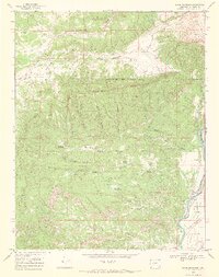 Basin Mountain 1968 topographic map thumbnail